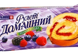 Рулет 150гр Домашний ягодный сбор \15 (470)