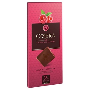 Шоколад 100г Ozera молоч Milk&Raspberry