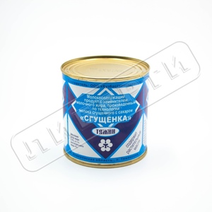 Молоко сгущ.Тяжин.ТУ 8,5% прод. мол.-содер. 360гр ж/б \45
