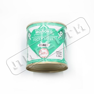 Молоко сгущ.Тяжин.ТУ 10,5% молочный прод. 360гр ж/б \45