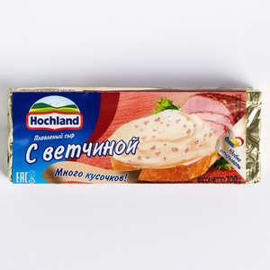 Сыр Hohland 100г блочки \6*60 с ветчиной