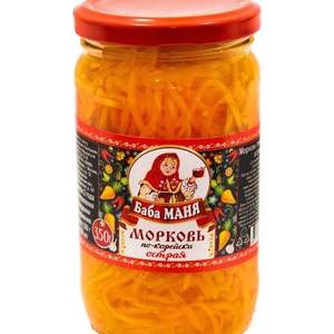Морковь по-корейски Баба Маня деликатесная 350гр \12