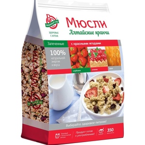 Мюсли Алт.кранчи красные ягоды 350гр \12