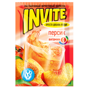 Сух. сок Invite Персик /24*8