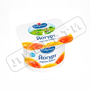 Йогурт 2% п/ст со вкусом Персик-манго 120гр