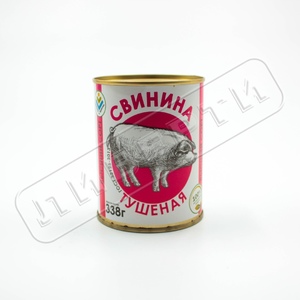 Свинина тушеная в/с 338гр ж/б ИП Капустин