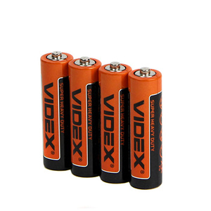 Батарейки Videx R6/AA спайка \4